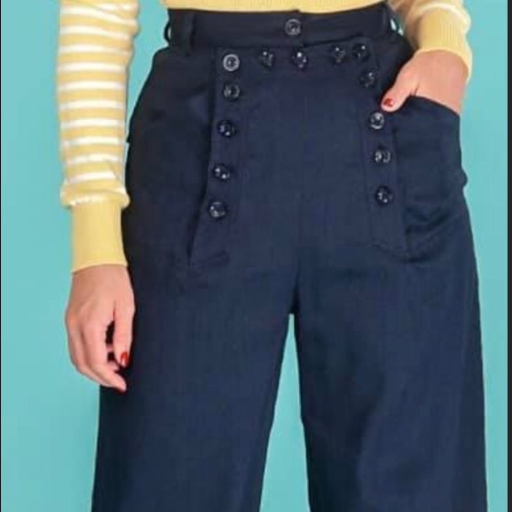 Vintage style sailor pants